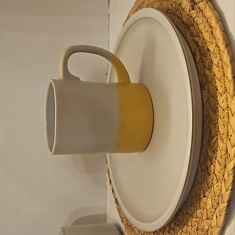 Hearth & Hand | Cream Yellow Spackle Stonewear Coffee Tea Mug 12oz